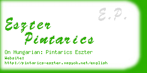 eszter pintarics business card